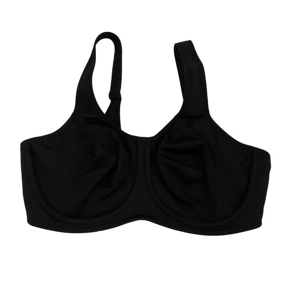 Wacoal Black Satin Underwire Bra - Size 40D - Picture 1 of 9
